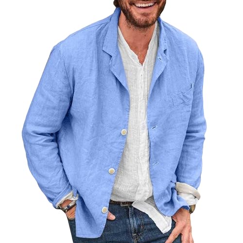 Veste décontractée en coton homme idéale pour la plage et les vacances