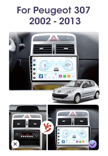 Pantalla para Peugeot 307 con Bluetooth y manos libres para evitar multas 2
