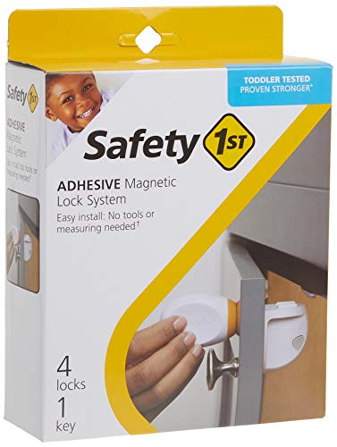 Safety 1St Adhesive Magnetic Lock System, 4 Locks And 1 Key #TOP1
