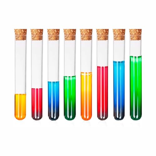 Bello Borosilicate Glass Test Tubes 18mmX150mm with Cork Sto...