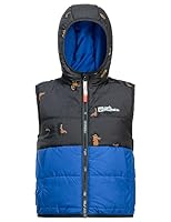 Jack Wolfskin Jungen GLEELY INS Hooded Vest K Weste, Nordic Sky, 140 cm