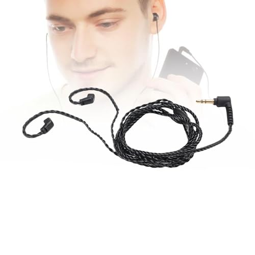 Cable HiFiPro IEM 3.5mm a QDC 0.78mm 2 Pin OFC Trenzado miniatura 6