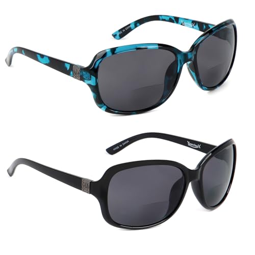 YsorrisoX Bifocal Reading Sunglasses for Women (2-Pack)