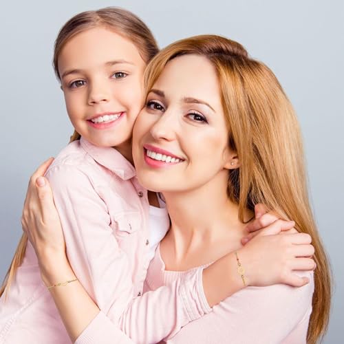 Image of Matching Mother Daughter Bracelets for 2 Daughter and Mother Jewelry for Daughter Gifts From Mom, Inspirational Jewelry for Daughter Mother Gift
