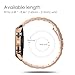 FINTIE Band Compatible with Samsung Galaxy Watch 7/6/5/4 40mm 44mm, FE 40mm, 6/4 Classic 47mm 43mm/42mm 46mm, 5 Pro 45mm, 20mm Stainless Steel Metal Bands Replacement Bracelet Strap - Rose Gold
