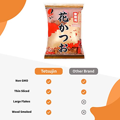 Katsuobushi Dried Bonito Flakes - Jumbo Pack 16 Oz - Large Dashi Bonito Flakes - Make Traditional Japanese Dashi at Home - Premium Bonito Flakes for Dashi - Thumbnail 6