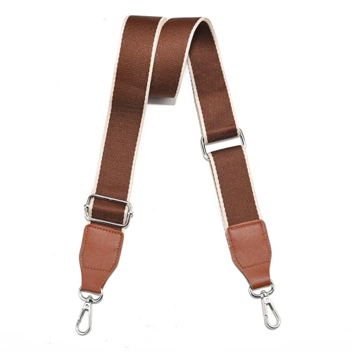 Image of Purse Straps Replacement Crossbody, Universal Wide Shoulder Strap for Bags Adjustable Straps for Handbags (Silvery Hardware)