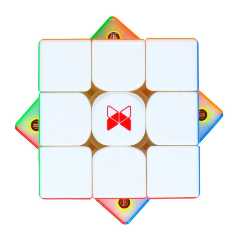 Image of QY Toys X-Man Tornado V3 M Standard 3x3 Magnetic Speed Cube - Puzzle with Adjustable Tension, Spring & Magnet Settings, Frosted Finish, Corner-Cutting, Fast Cube with Accessories (Bag, Tool, Case)
