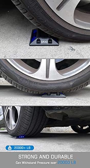 Solar Driveway Deck Light, IP68 Waterproof Driveway Reflector Outdoor Blue LED Light for Dock Walkway Lane Porch Patio Pathway Garden Yard Road Markers (Blue, 4 Pack)