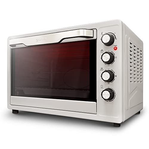 Grunkel - Horno eléctrico multifunción de sobremesa de 63L - HR-63SILVERRUSTI - Con 3 funciones de...