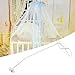 Qudinip Bed Net Stand Holder Set, Adjustable Clip On Crib Canopy Rack Baby Crib Accessories Nursery Bedding Must Haves with Premium ABS Material for Comfortable Baby Sleeping