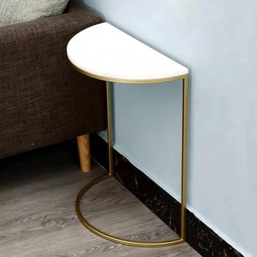 Zdaqian �R���\�[���e�[�u�� ���~ �T�C�h�e�[�u�� �S�[���h �A�C�A���A�[�g C���^ �R�[??�q�[�e�[�u�� ����I 50CM / 60CM �\�t�@�[ �X���� ���� �Q���p �ȃX�y�[�X ������ �f�B�X�v���C �k�� �A�C�A�� �A���e�B�[�N (�嗝��,40