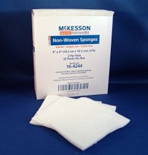 MCKESSON Sponge Dressing Medi-Pak Performance Plus Poly / Rayon 4-Ply 4 X 4" Square (#16-4244, Sold Per Box) miniatura 1