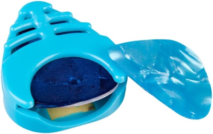 TSTS 8本ギターピックホルダーピックホルダーポータブルプラスチックハート型 ギター部品の交換