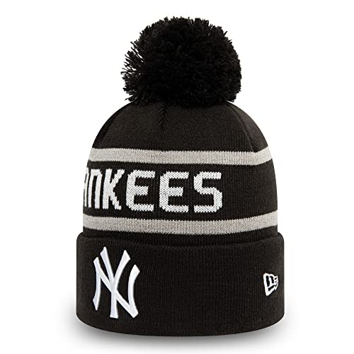 Bonnet Pompon NY Yankees New Era brodé en maille tricotée premium