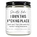 Younift Funny Scented Candle, House Warming Gifts New Home, Housewarming Gifts for Women, Men, Couple, New Homeowner - First Apartment Essentials - Closing Presents for Home Buyers - 9 oz