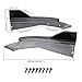 48cm Universal Rear Bumper Protector Canards Splitter Side Skirt Guard Body Kits Compatible for Chrysler 300 300C SRT8 Car Accessories(Glossy Black)