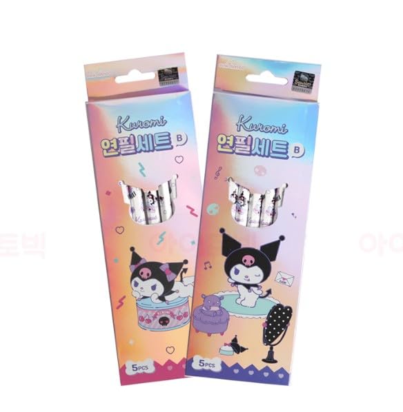 Set de 10 lápices hexagonales Florian diseño Purple Kuromi miniatura 5