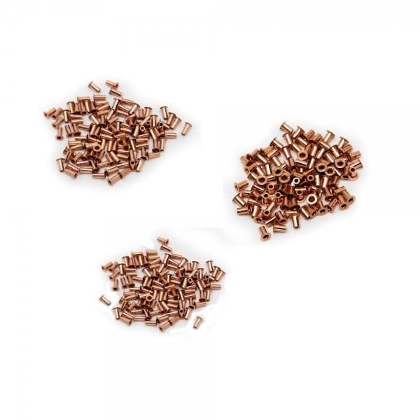 Rivets en cuivre pour trous métalliques PCB double face - Lot de 375 pcs