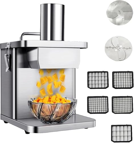 Cortadora eléctrica comercial de vegetales acero inoxidable