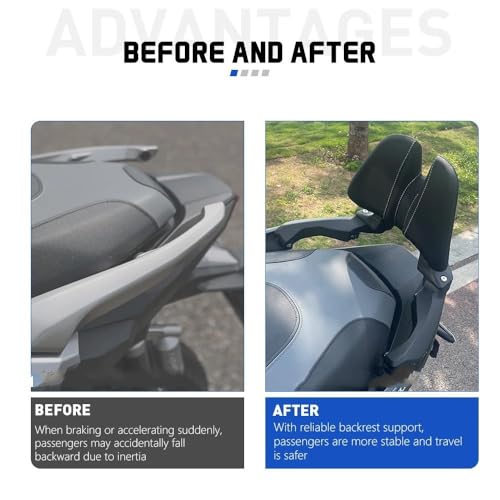 Barres d'appui pour moto Forza 350 et coussin de dossier passager NSS