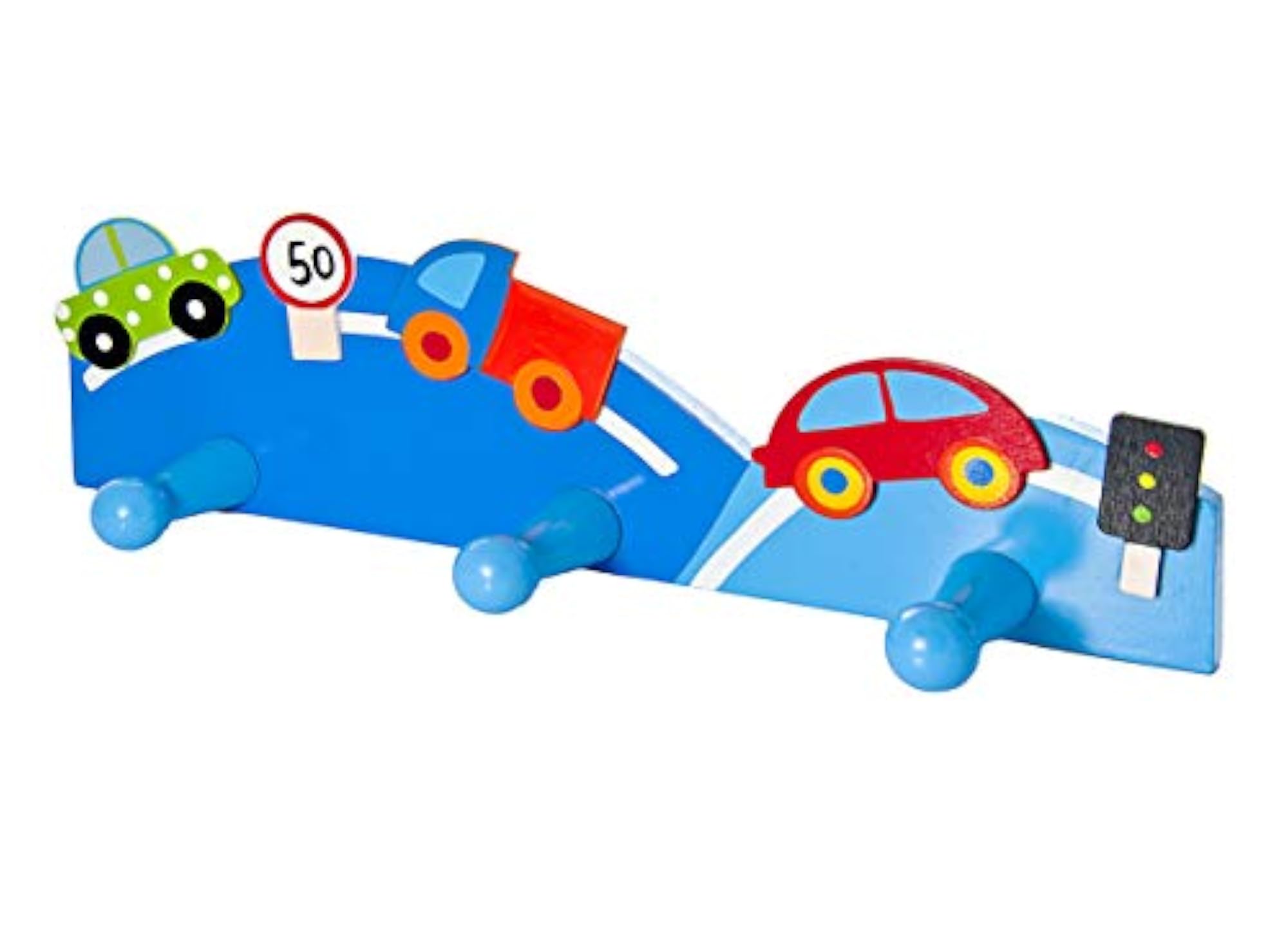 Children's Car Themed Coat Hook Wall