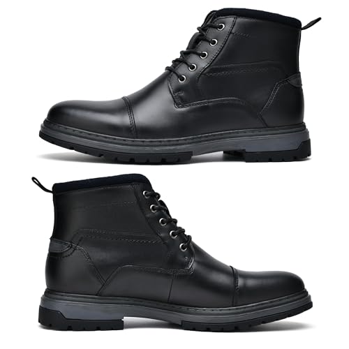 Image of Holy dove Men's Lightweight Dress Boots Zip Ankle Chukka Casual Boot