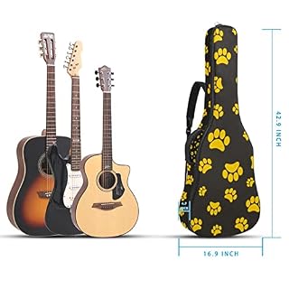 Hondank Housse de transport étanche pour guitare avec bandoulière réglable Motif chats assis Marron, Multicolore 09, 42… - Les Beatles, Paul McCartney, John Lennon, RIngo Starr, George Harrison Hondank Housse de transport étanche pour guitare avec bandoulière réglable Motif chats assis Marron, Multicolore 09, 42… – Image 5