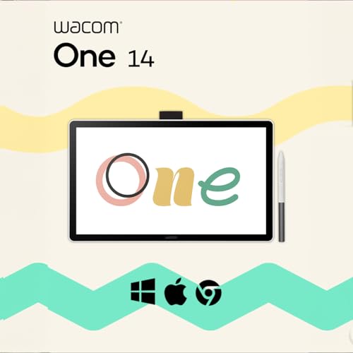 Image of Wacom One 14 Drawing Tablet with Screen, 14 inch HD Full-Laminated Digital Art Tablet with Creative Software and Training, Graphics Drawing Pad for Mac and Windows