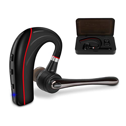HonShoop Bluetooth Headset Handsfree Wireless Bluetooth Earpiece V5.0 in Ear with Stereo Mic