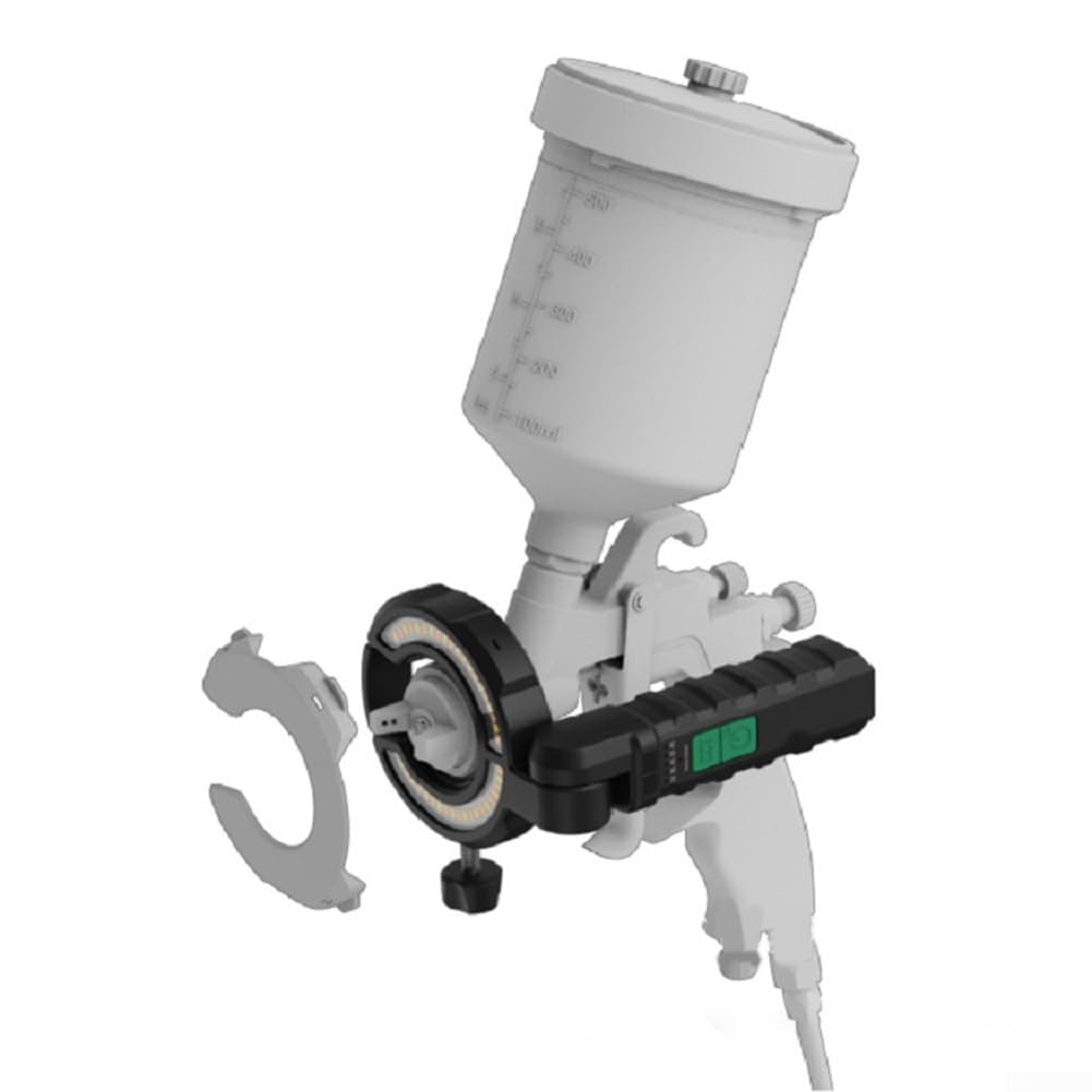 Foco LED recargable para pintura de automóviles, brillo ajustable de 500 lúmenes, 2900 K-6500 K, luz de trabajo resistente a la intemperie IP65 con batería de 3200 mAh para reparación de automóviles e