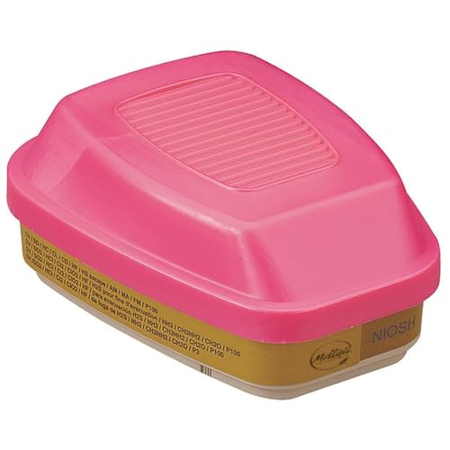 Combination Cartridge/Filter, 6000/7000/FF-400, P100, Bayonet, Magenta/Olive, 2 Pack, Mfr: 60926-A