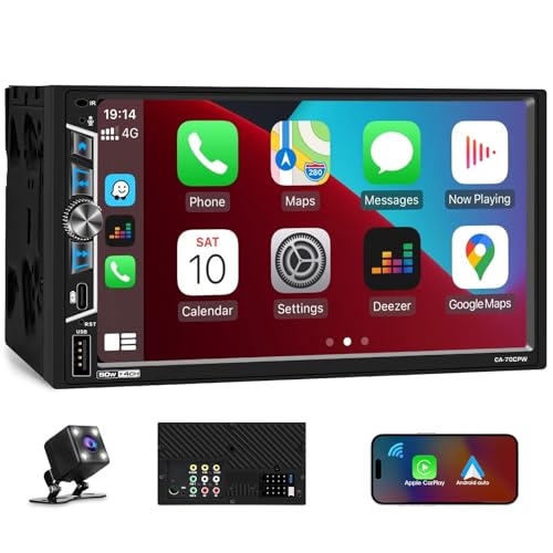 Radio Carplay Doble Din 7" con Pantalla Táctil IPS miniatura 1