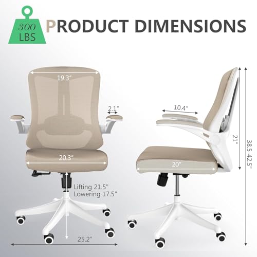 Image of Ergonomic Office Desk Chair High Back Mesh Computer Chair Adjustable Chair