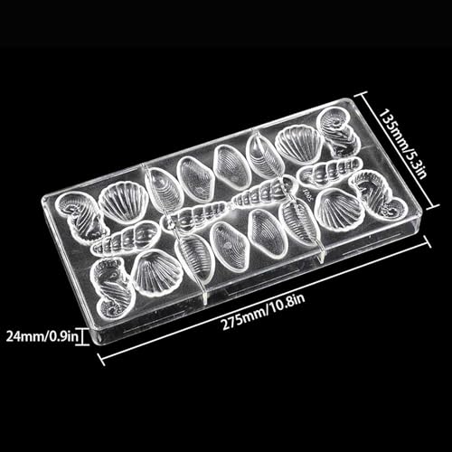 Polycarbonate Chocolate Mold DIY Handmade Chocolate Candy Mould Pastry Tools Bakeware 5 style shells (19278)
