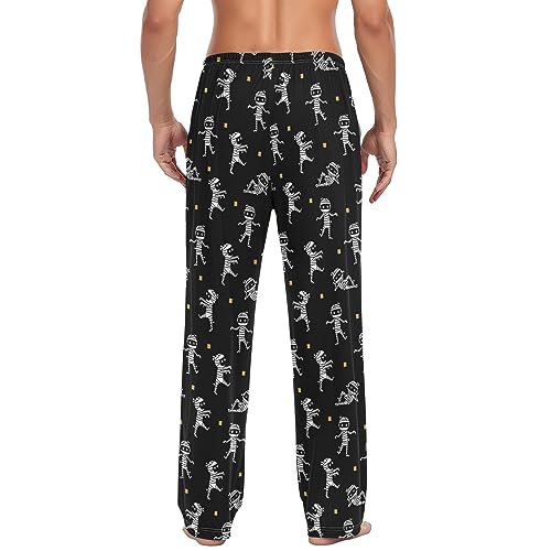 Men's Pajama Pants Super Soft Halloween Cute Mummy Sleep Lounge Pants Pjs Bottoms with Pockets2