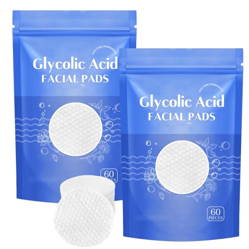 Almohadillas Faciales Con áCido SalicíLico, 60 Almohadillas Con áCido SalicíLico GlicóLico, Almohadillas Con áCido SalicíLico Para Limpiar Los Poros Del Cuerpo (2, redondo)