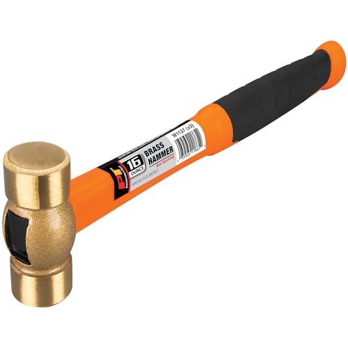 Performance Tool W1137 Solid Brass Hammer, 16 oz