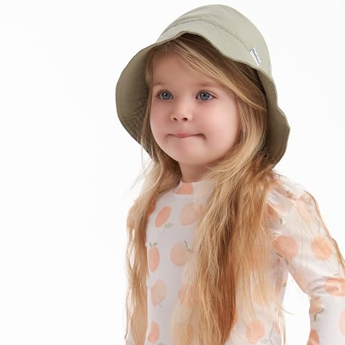 Gerber Unisex Baby UPF 50+ Baby Sun Hat Toddler Beach Bucket Hat 2-5 Years, Olive, One Size - image 4