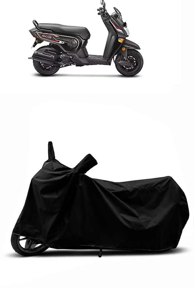 Image of Heavy Duty Waterproof Scooty & Bike Cover for Honda Cliq - UV Resistant, Dustproof & Rain Protection, All-Weather Outdoor Cover for Bikes & Scooty with Buckle Straps