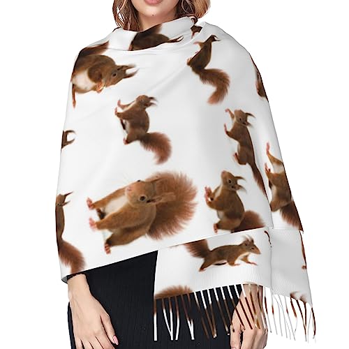 Blue Flower Floral Pattern Roses Print Women'S Super Soft Classic Cashmere Winter Cashmerette Fringed Scarf4