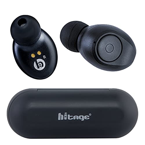 Image of Hitage Earbuds TWS-13 True Wireless Bluetooth Earbuds Headset Wireless Earphones Bluetooth Headphones with Mic HD Stereo Sound Lightweight & Ergonomic Earphones
