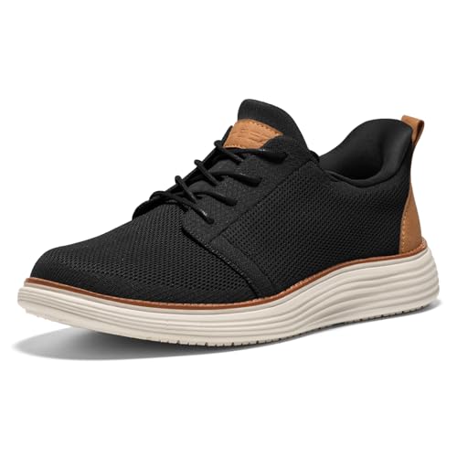 HEEZ Zapatillas de Vestir Hombre, Oxfords Formales Derby, Zapatillas Casual Hombre Zapatos de Cordones para Boda Negocios A Diario