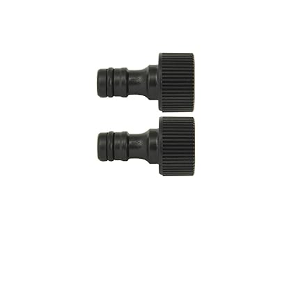 Divine Tree 1/2 inch Tap Connector for Threaded Tap Pipe Adapter Garden Water Hose Quick Connector for Garden Hose Pipe Fitting Pack 2