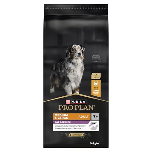 PURINA PRO PLAN | Age Defense | Croquettes pour Chien Senior de moyenne et grande taille | Soutient la bonne santé des chiens vieillissants, et des...