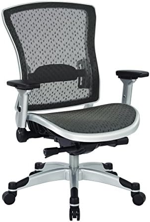 Amazon.com: SPACE Seating R2 SpaceGrid Back and Padded Memory Foam Eco ...