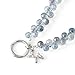 richginker Crystal Phone Wrist Strap Phone Charm Chain Keychain Beaded Cellphone Lanyard with Tether Tab Hands-Free Wristlet Bracelet Wrist Grip Strap for Women, D-Light Blue