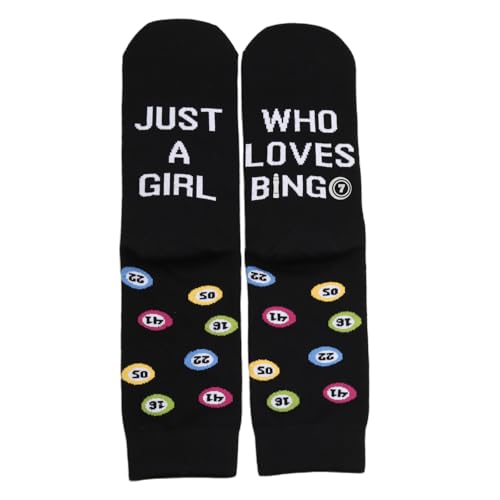 Image of PXTIDY 2 Pairs Gambler Socks For Women Girl Gambling Lovers Gift Gambler Sock