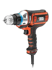 BLACK+DECKER MT350K-B5 300W 10mm Reversible Corded Multi-Evo Multitool Starter Kit with Drill Driver Head (Orange)