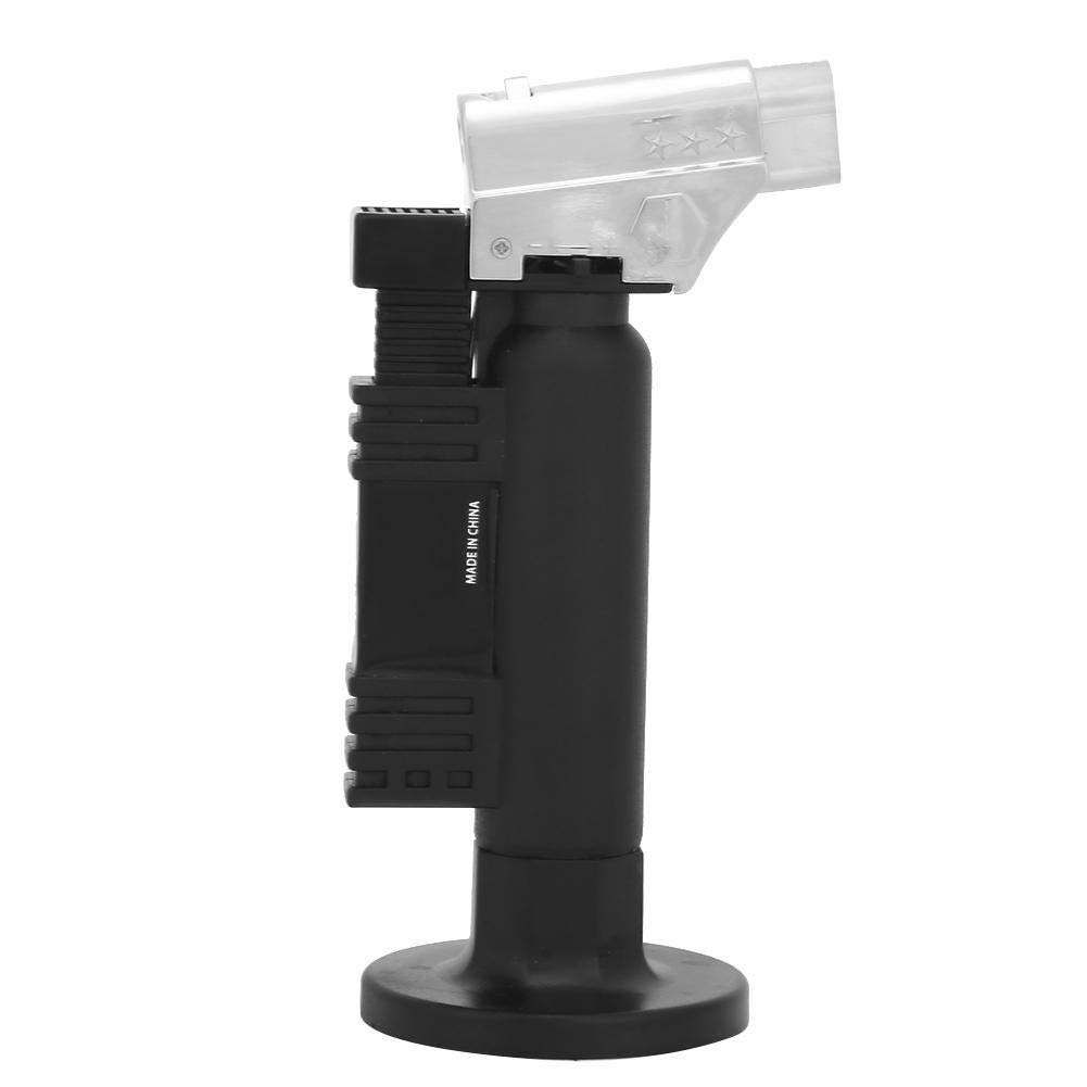 Saldatore a Gas, Akozon Torcia Bruciatori Cucina Torcia Cucina Bruciatore a Gas Butano Laboratorio Fiamma Regolabile con Blocco di Sicurezza per Cucinare, Dolci, Grigliare, Saldare